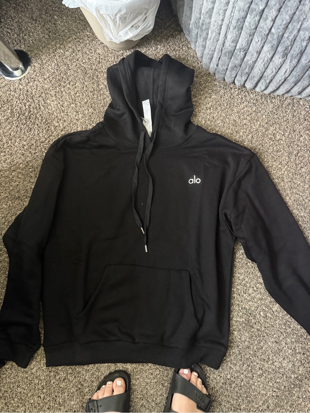 Alo Black Pullover Hoodie - new xl